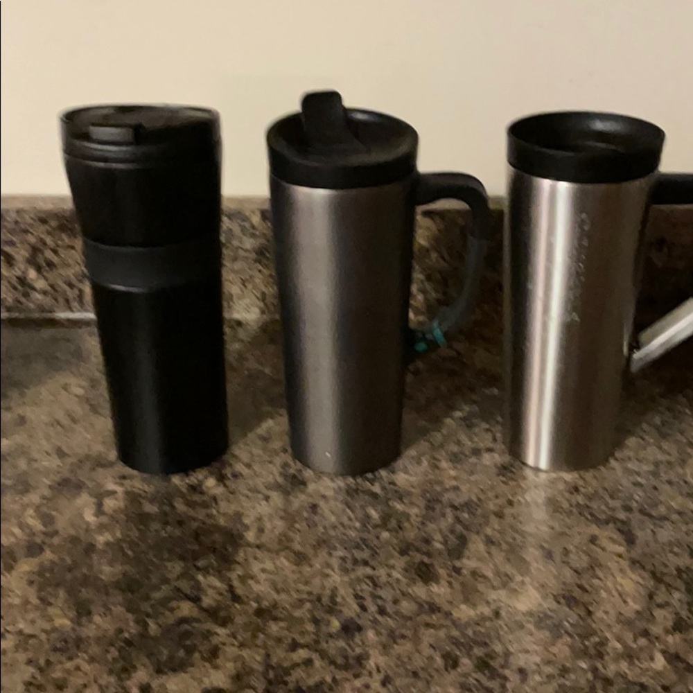 Starbucks travel mugs
